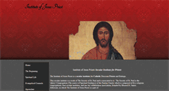 Desktop Screenshot of instituteofjesuspriest.org